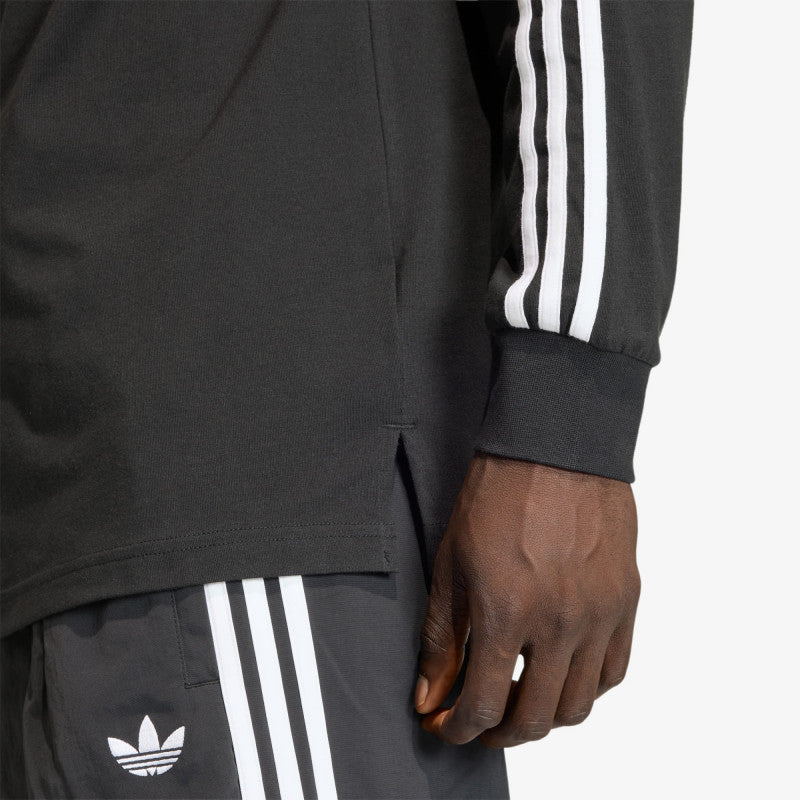 adidas x Oasis 3-Stripes Rugby Longsleeve Polo Black