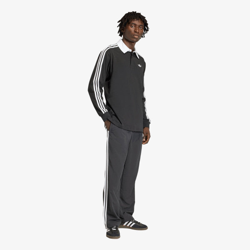adidas x Oasis 3-Stripes Rugby Longsleeve Polo Black