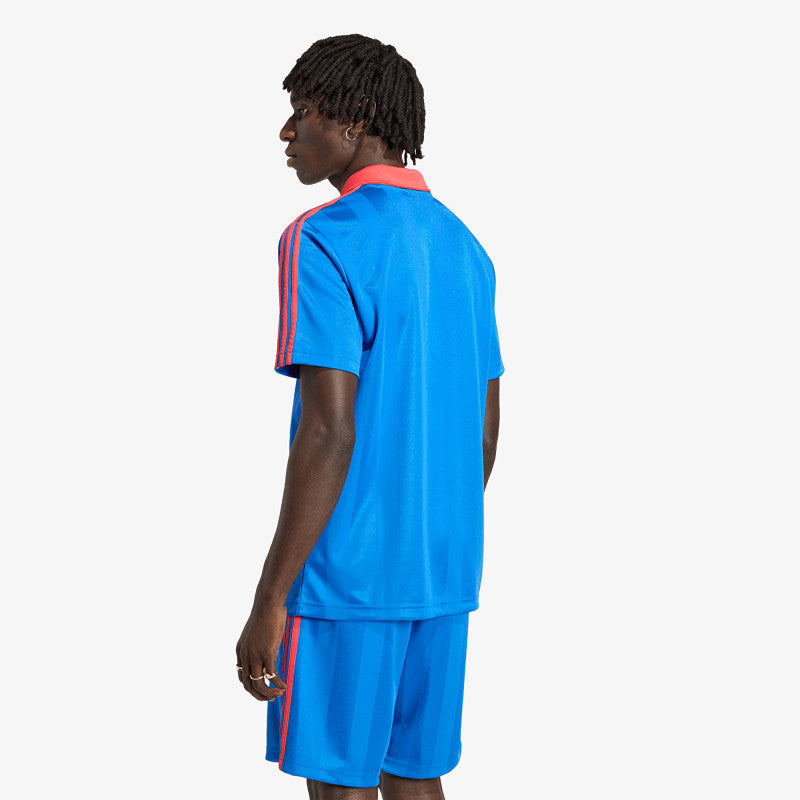adidas Archive Collar Engineered Jersey Blue