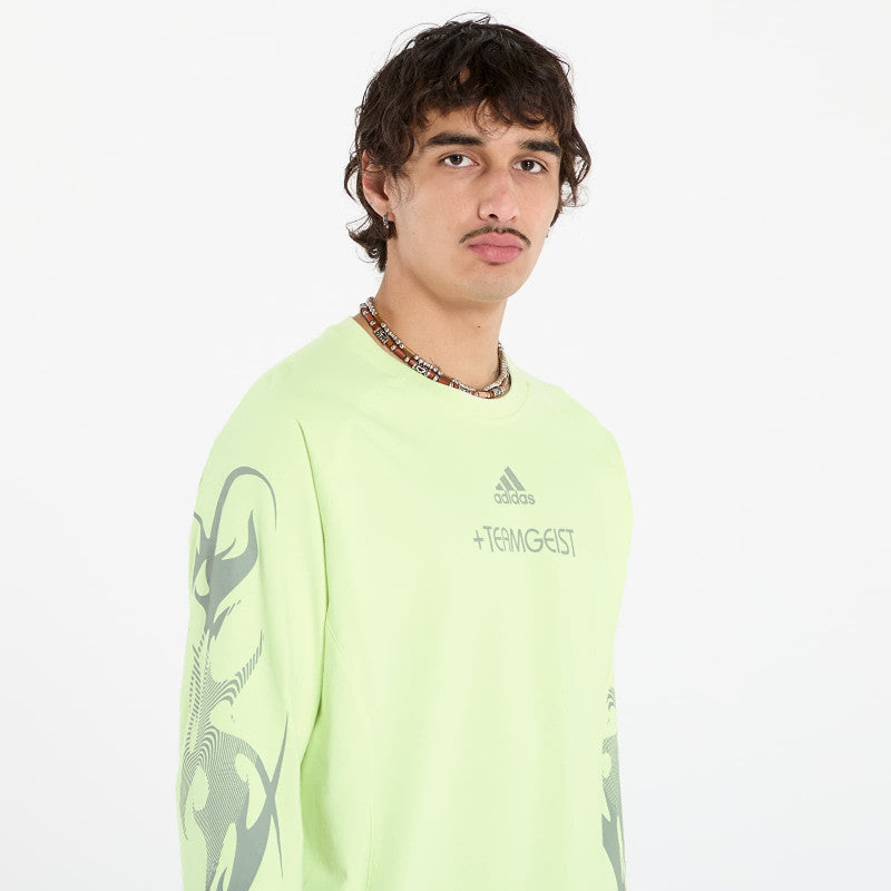 adidas Adilenium Season 4 Teamgeist Graphic Long Sleeve T-Shirt Almost Lime