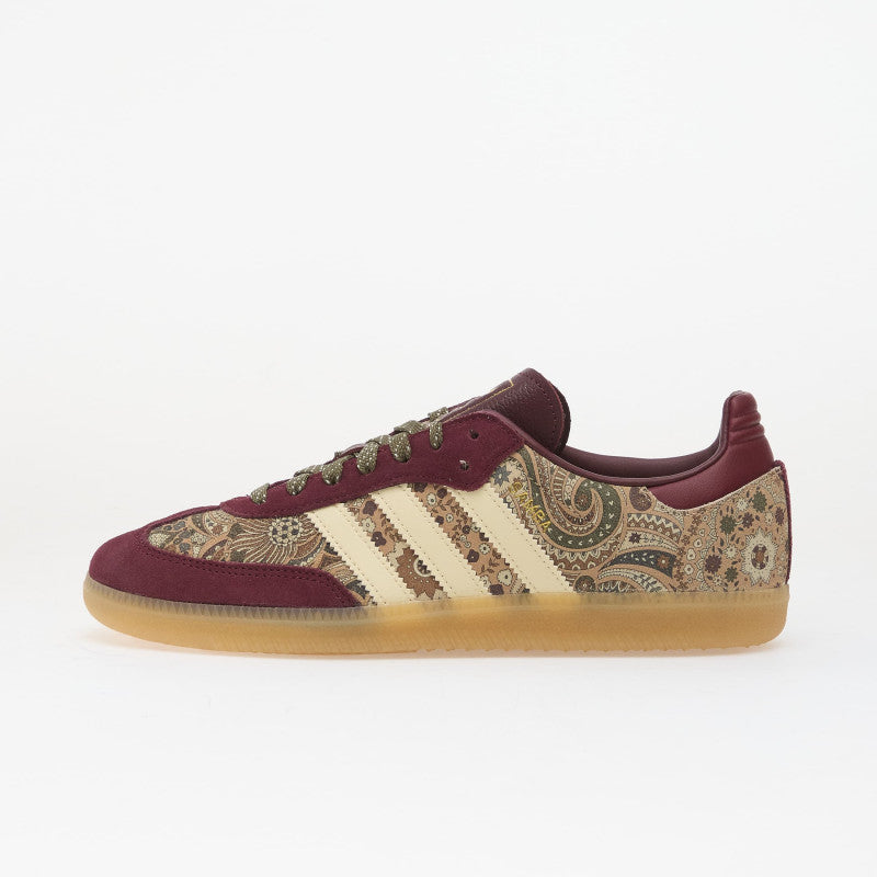 adidas x Liberty London Samba OG Maroon/ Warm Vanilla/ Olive Strata 37