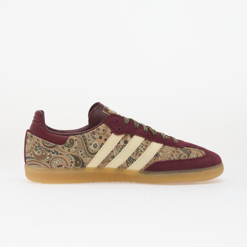 adidas x Liberty London Samba OG Maroon/ Warm Vanilla/ Olive Strata 37
