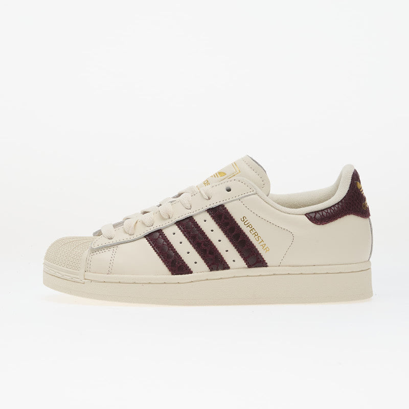 adidas Superstar II Off White/ Maroon/ Gold Met.