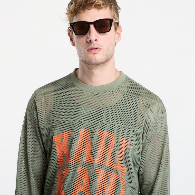 Karl Kani Stencil Mesh Boxy Longsleeve Green
