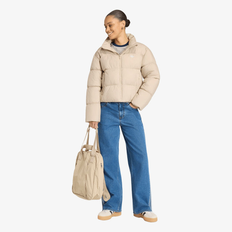 puchowa adidas Short Padded Jacket Khaki Three