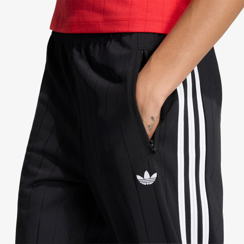 adidas Pinstripe Firebird Loose Trackpant Black/ White/ Grey Two