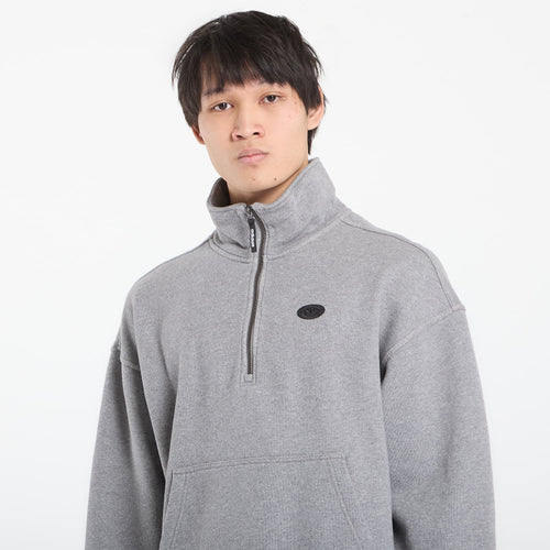 adidas 90S Alternative Sport Half Zip Graphic Fleece Sweatshirt Core Heather