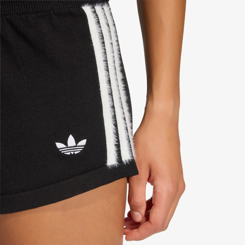adidas Knitted Short Shorts Black/ White