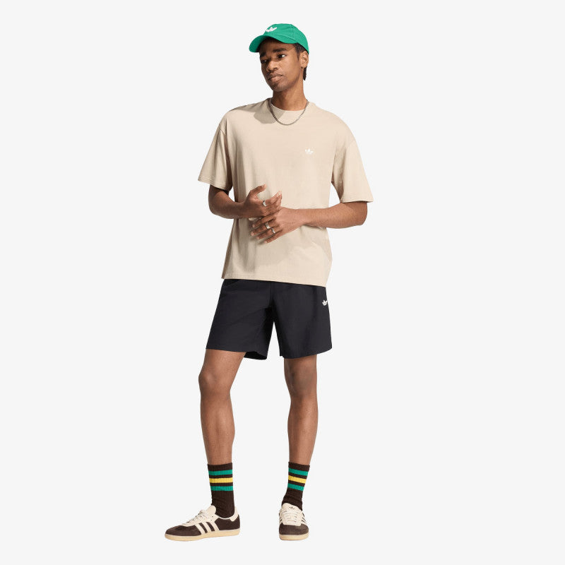 adidas Trefoil Essentials Loose Dropped Shoulder T-Shirt Khaki Three