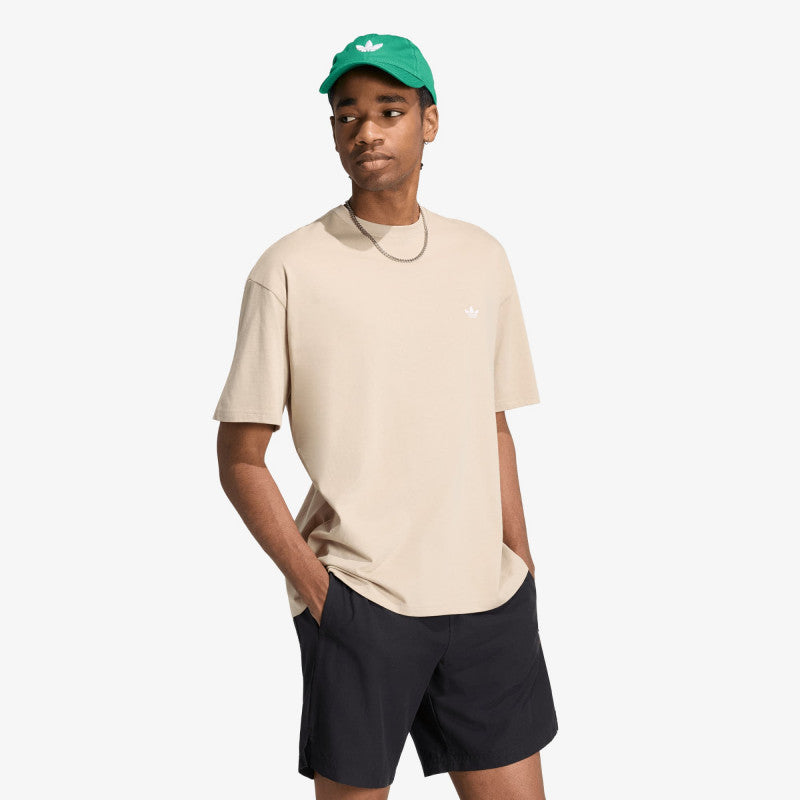 adidas Trefoil Essentials Loose Dropped Shoulder T-Shirt Khaki Three