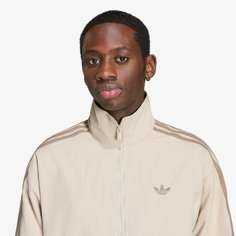 adidas Firebird Woven Track Top Khaki Three