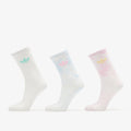 adidas Tie Dye Crew Socks 3-Pack Off White/ Wonder Beige/ Dark Brown