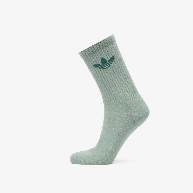 adidas Trefoil Crew Socks 10-Pack Silver Green/ Glow Pink/ Semi Flash Aqua