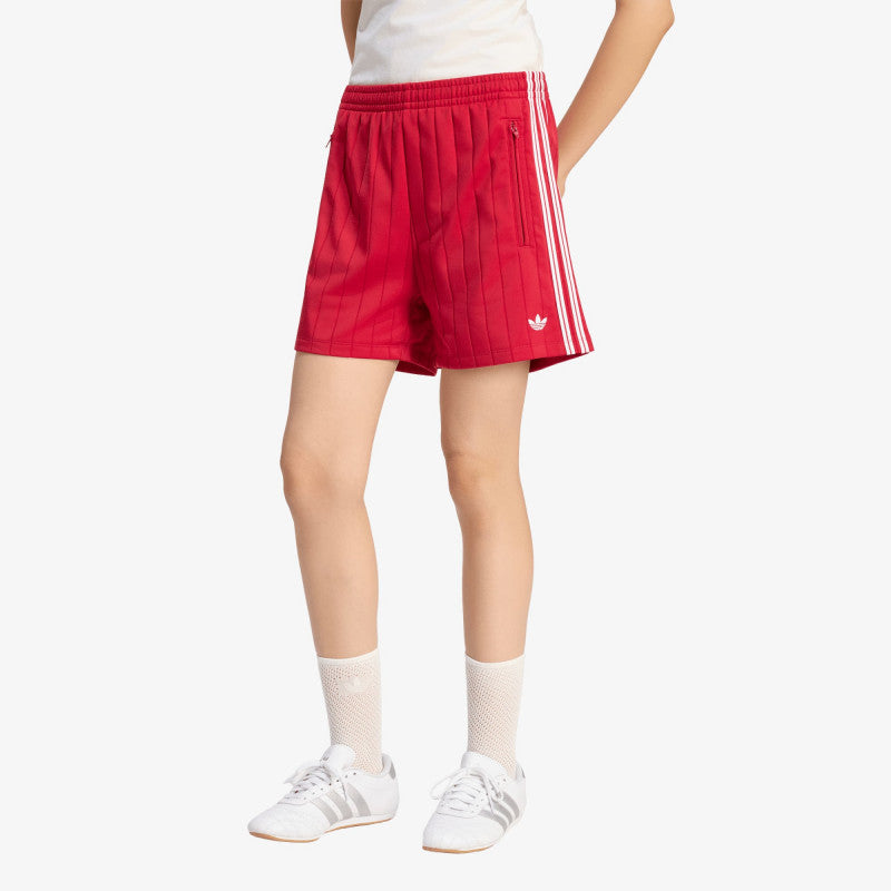adidas Pinstripe Firebird Shorts Team Victory Red/ White/ Team Victory Red