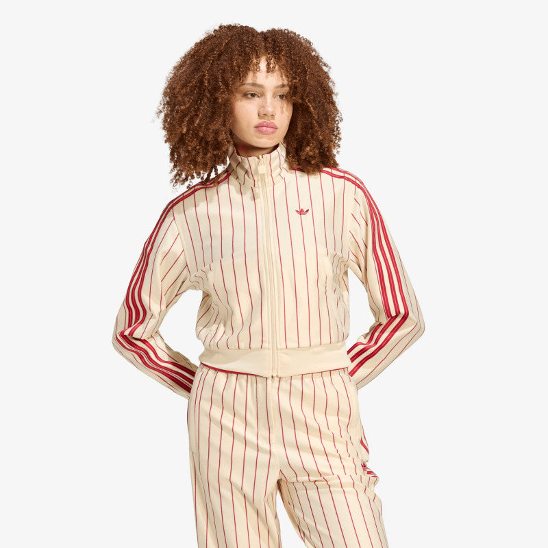 adidas Reversible Firebird Track Top Warm Vanilla/ Team Victory Red