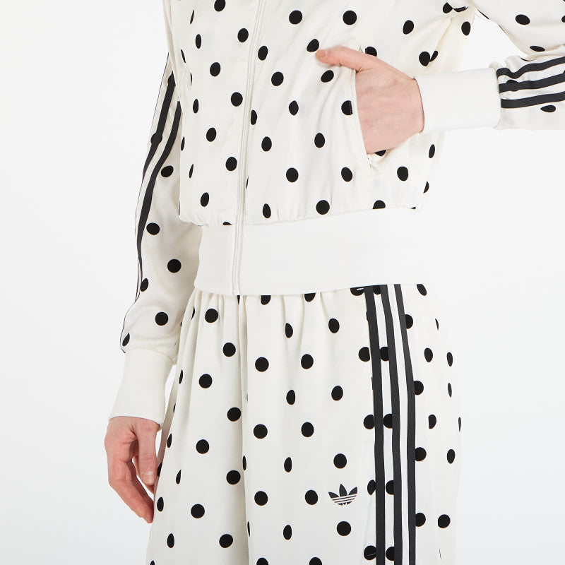 adidas Satin Polka Dots Tt Track Top Off White