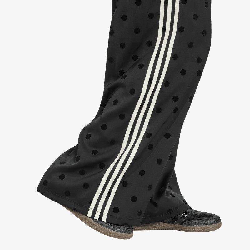 adidas Satin Polka Dots Wide Leg Pant Black