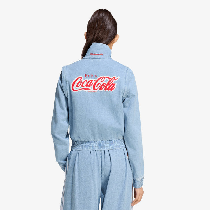 adidas x Coca Cola Firebird Reg Denim Track Top Light Denim