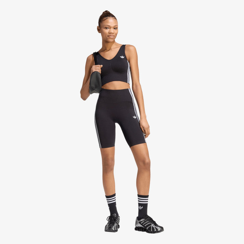adidas Essentials 3-Stripes Seamless Shorts 5 Inch Black