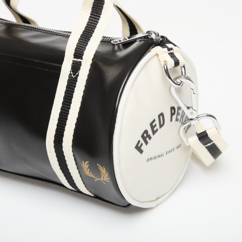 Fred Perry Classic Mini Barrel Bag Black/ Ecru