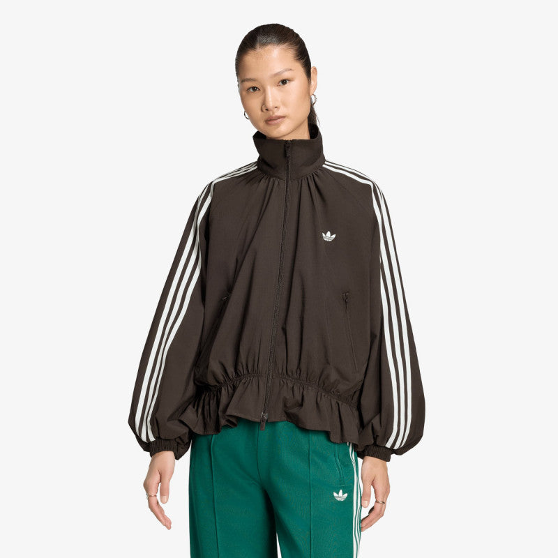 adidas Blousy Oversized Track Top Night Brown