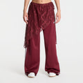 adidas 2In1 Firebird Loose Track Pants With Lace Skirt Shadow Red