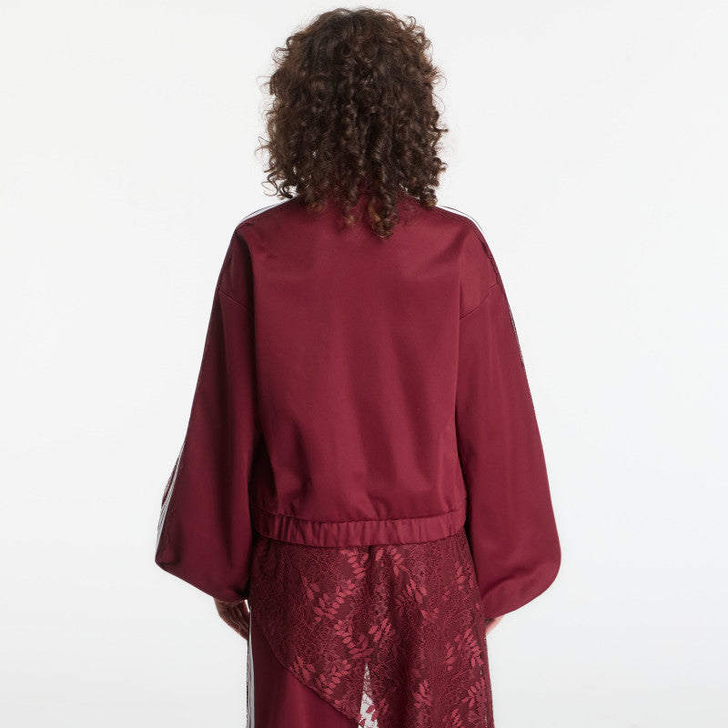 adidas Lace Oversized Archive Track Top Shadow Red