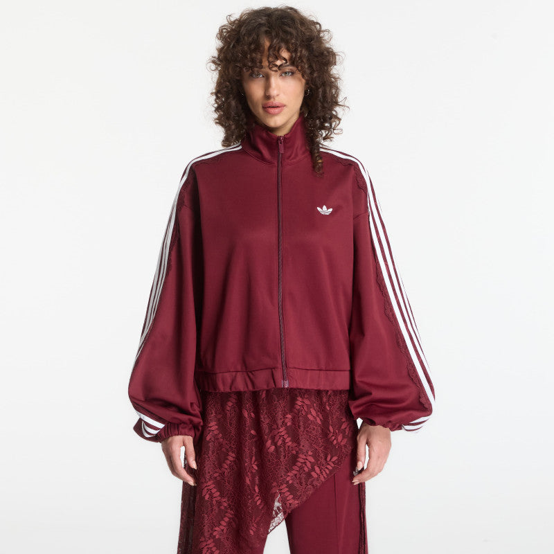 adidas Lace Oversized Archive Track Top Shadow Red