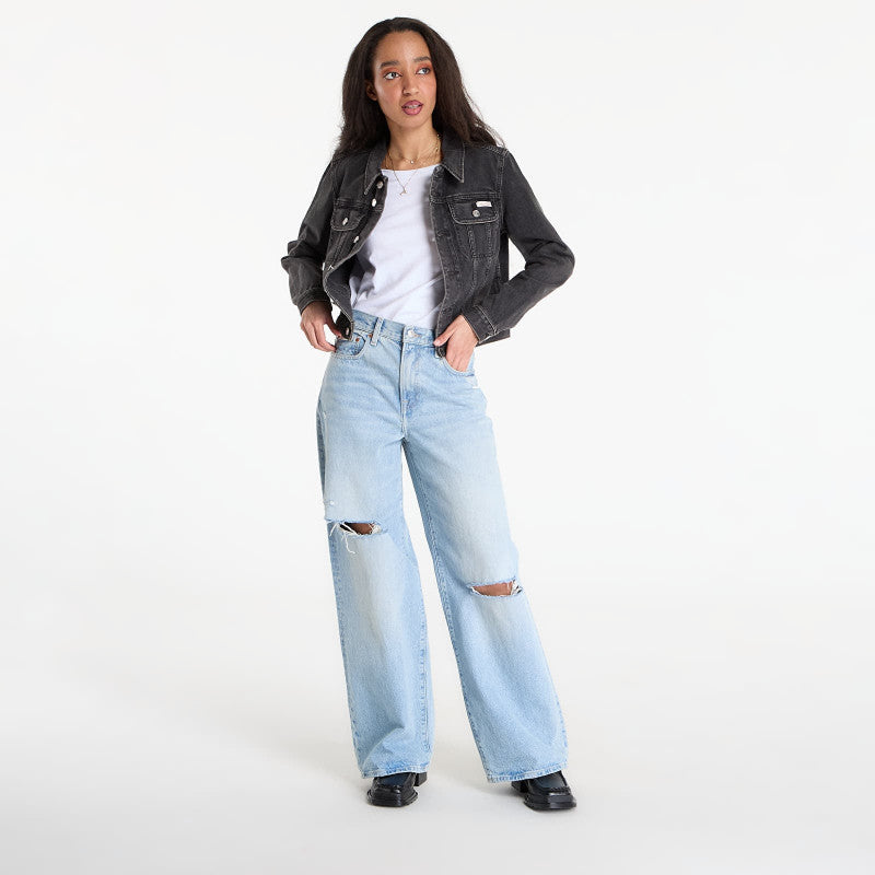 Calvin Klein Jeans Cropped 90S Denim Jacket Black
