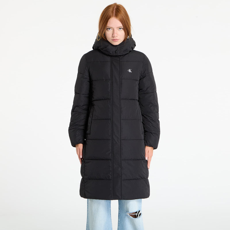 puchowa Calvin Klein Jeans Monologo Non-Down Jacket Black