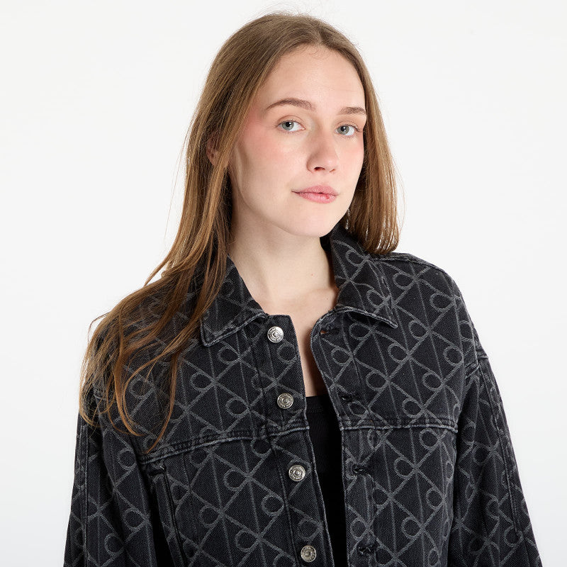 Calvin Klein Jeans Articulated Denim Jacket Black