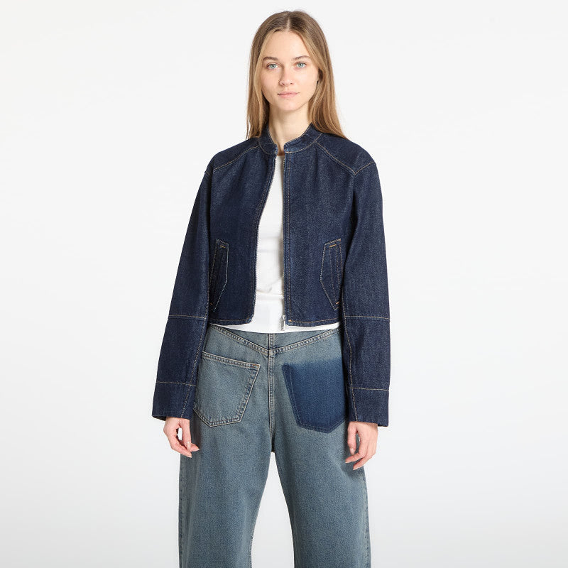 Calvin Klein Jeans Zip Denim Jacket Blue
