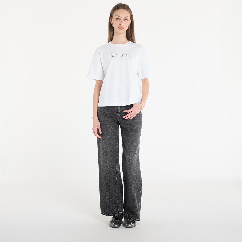 Calvin Klein Jeans Ss Graphic Boxy Tee White
