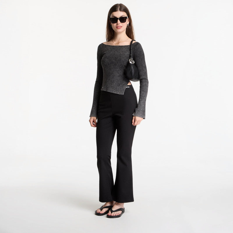 Calvin Klein Jeans Ponte Tailored Flare Pant Black