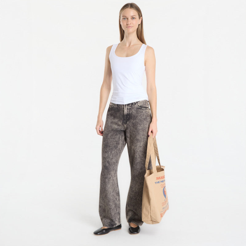 Jeansy Calvin Klein Relaxed Barrel Jean Black Tobacco