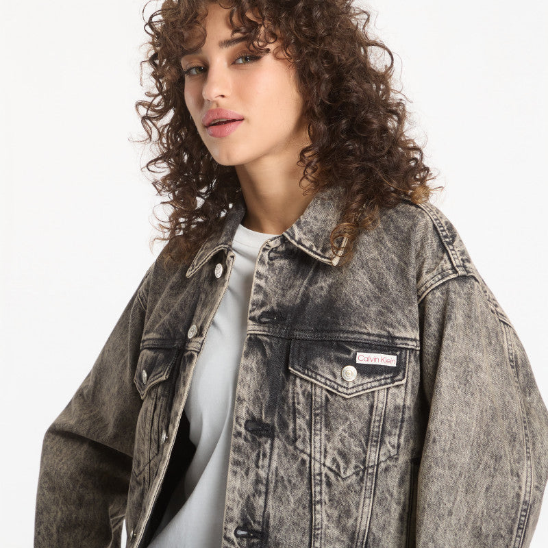 Calvin Klein Jeans 90s Trucker Jacket B Black