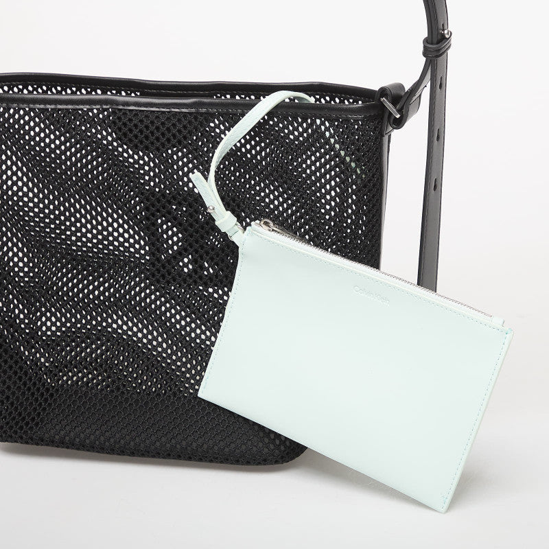 Calvin Klein Emblem Mesh Bucket Black