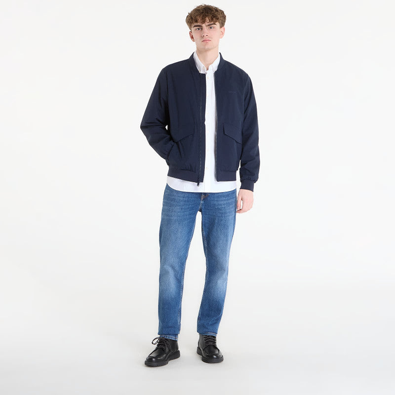 Calvin Klein Ls Soft Tech Bomber Jacket Dark Sapphire