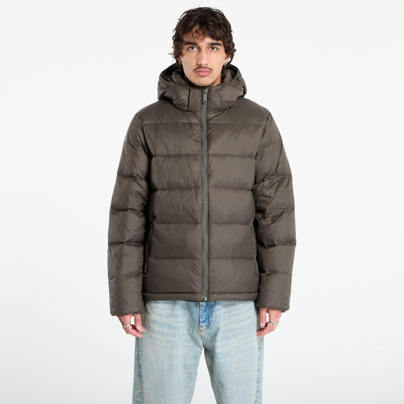 puchowa Calvin Klein Jeans Ls Nylon Zip Off Hooded Jacket Grey