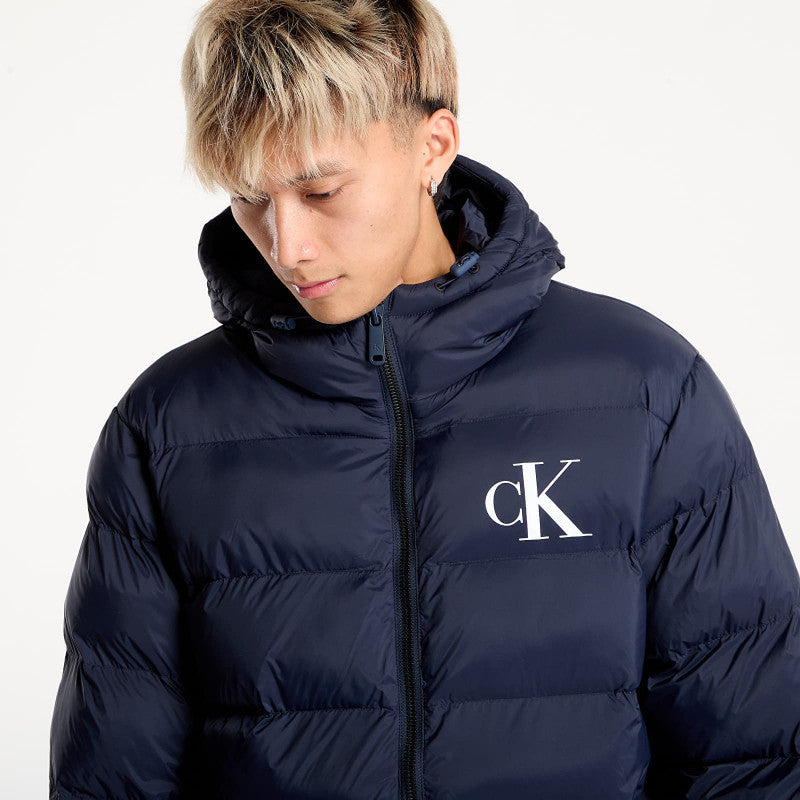 puchowa Calvin Klein Jeans Ls Nylon Monogram Puff Jacket Blue