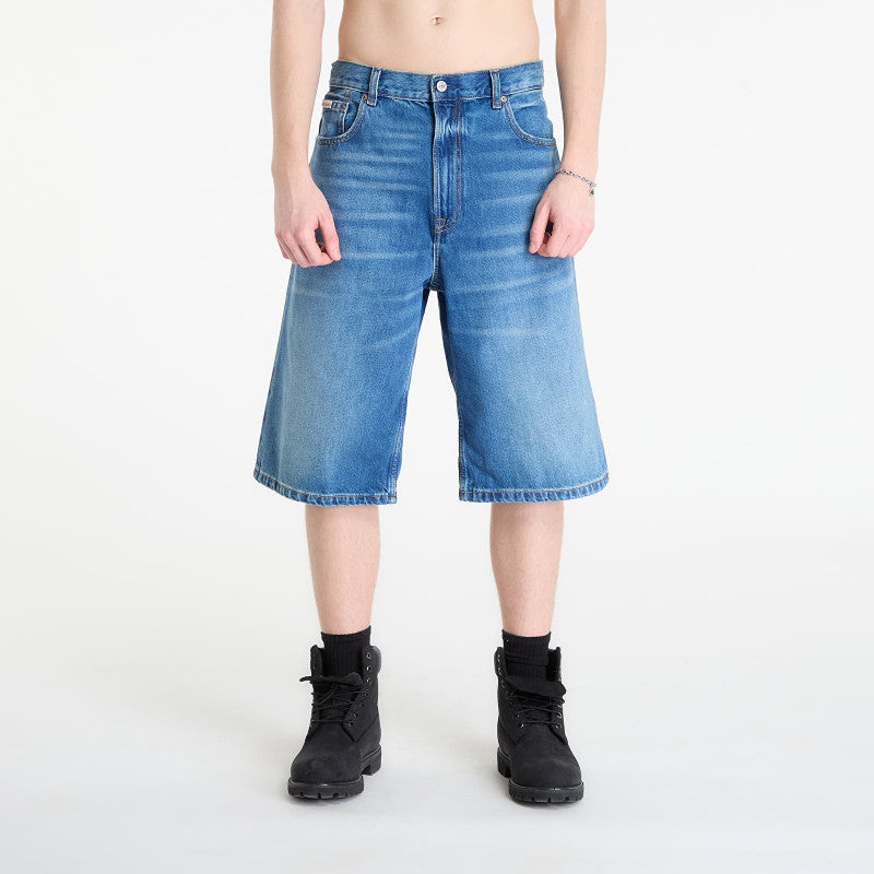 Calvin Klein Jeans Long Short Washed Em Blue