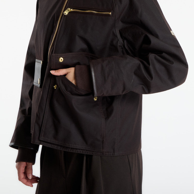 Barbour B.Intl Donnington Wax Jacket Rustic/ Truffle Northumberland Check