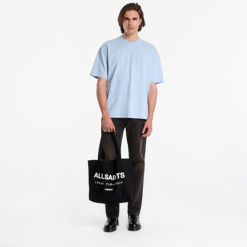 AllSaints Odyssey Ss Crew Graphic T-Shirt Salton Blue