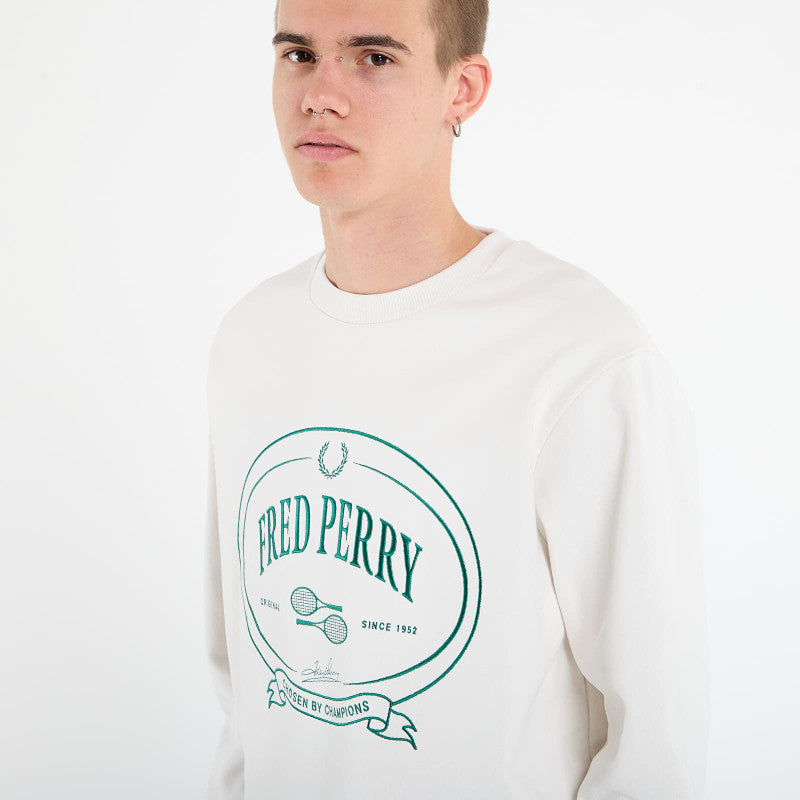 FRED PERRY Chosen By Champions Sweatshirt Snow White