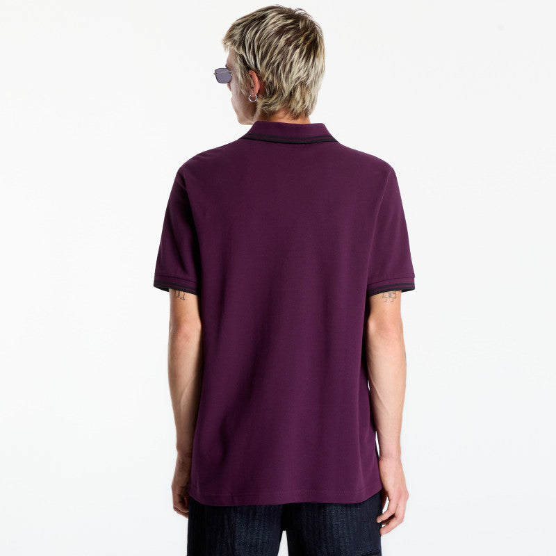 FRED PERRY Twin Tipped Fred Perry Shirt Plum/Black