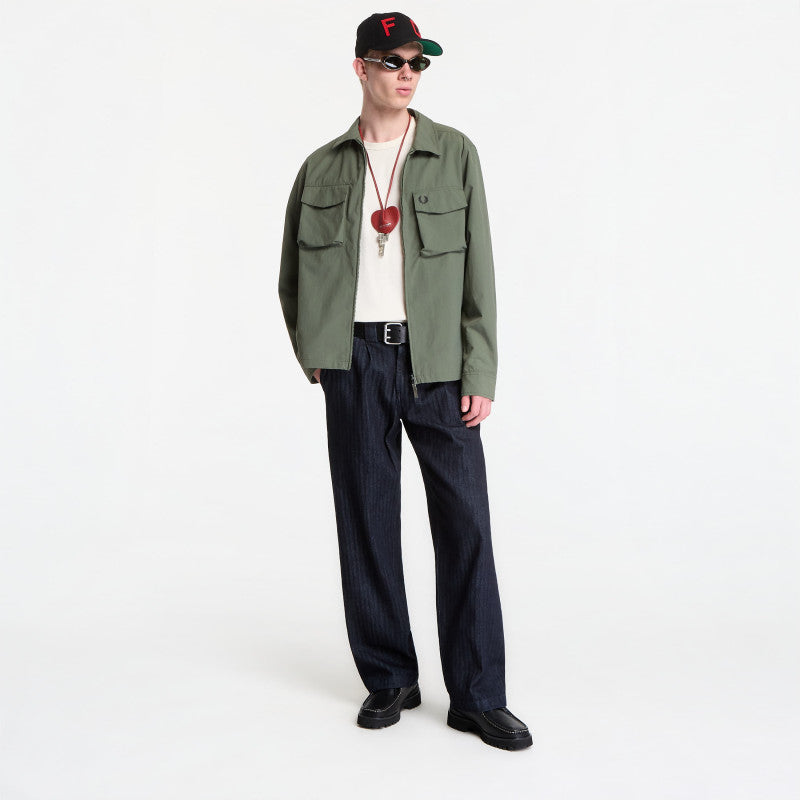Fred Perry Contrast Tape Ringer T-Shirt Ecru