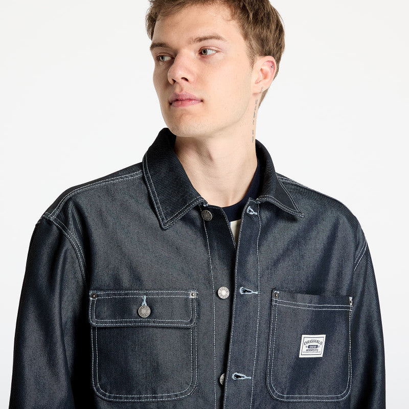 Guess Originals Metallic Chore Jacket Go Metallic Blue