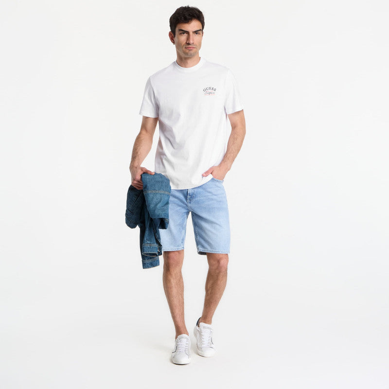 GUESS Cn Ss Lemon Circle Tee Pure White