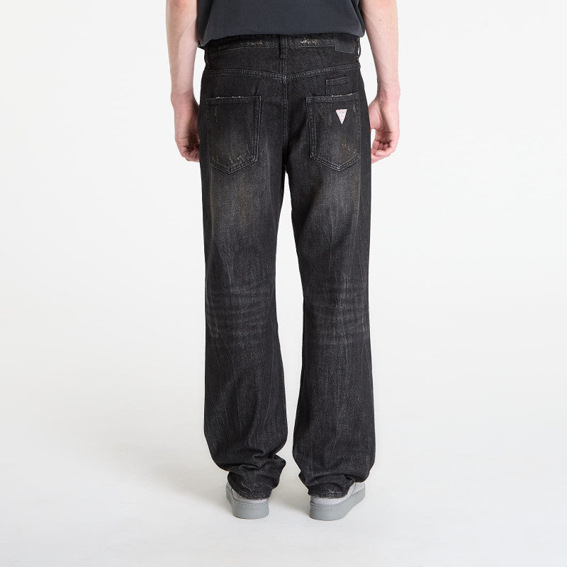 Jeansy Guess Jeans Relaxed Straight Black