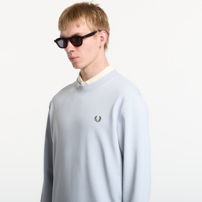 Fred Perry Crew Neck Sweatshirt Dusky Blue